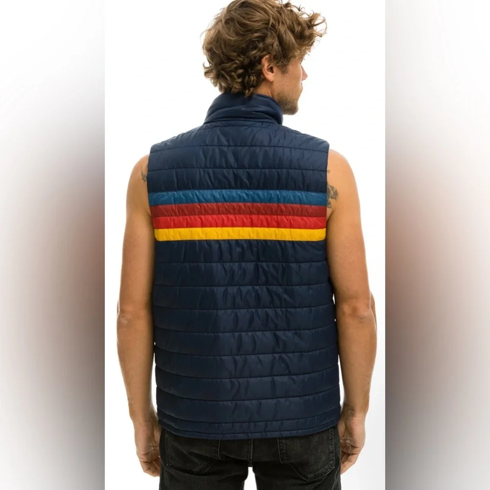 Aviator Nation Men’s 4 Stripe Vest - Picture 2 of 2